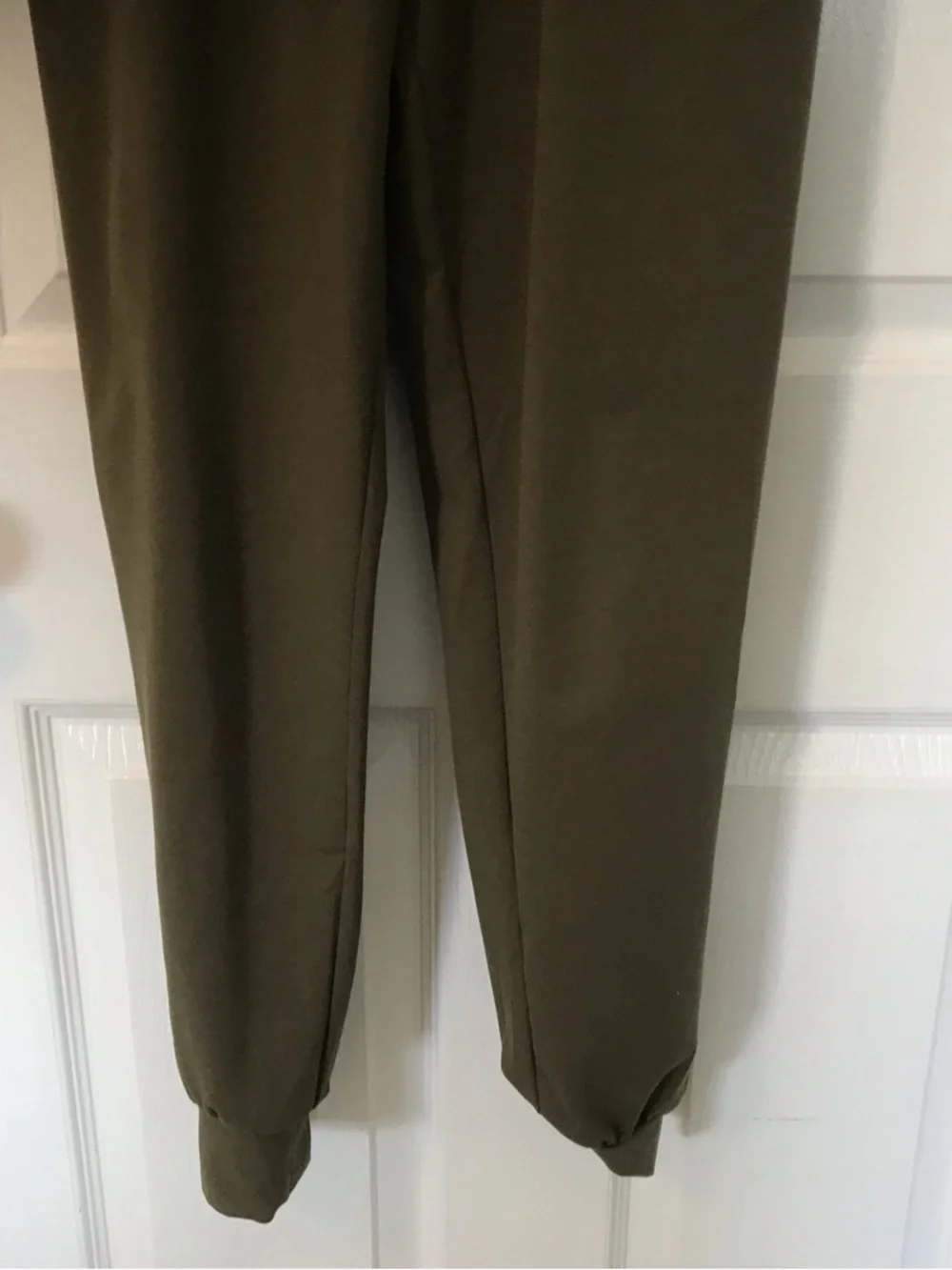 Olive Green Women's Jumpsuit - Picture 4 of 10